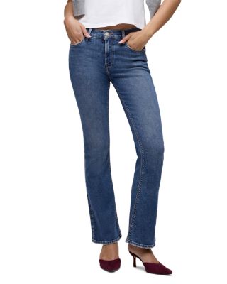 Nico Barefoot Mid Rise Bootcut Jeans in Wizard