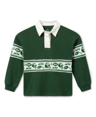  Unisex Kids NFL New York Jets Rugby Long Sleeve - Little Kid, Big Kid