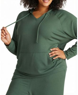 Universal Standard Women's Plus TravelKnit V-Neck Hoodie