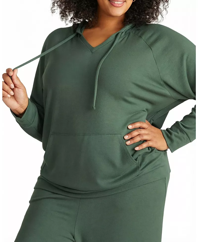 Universal Standard Women's Plus TravelKnit V-Neck Hoodie
