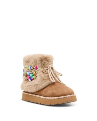 Girls' Jpuff Cozy Faux Fur Lined Booties – Toddler, Little Kid, Big Kid