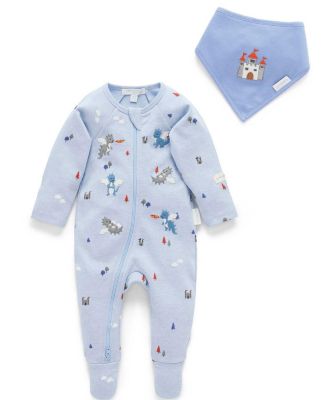  Boys' Thick Zip Footie & Bib Set - Baby