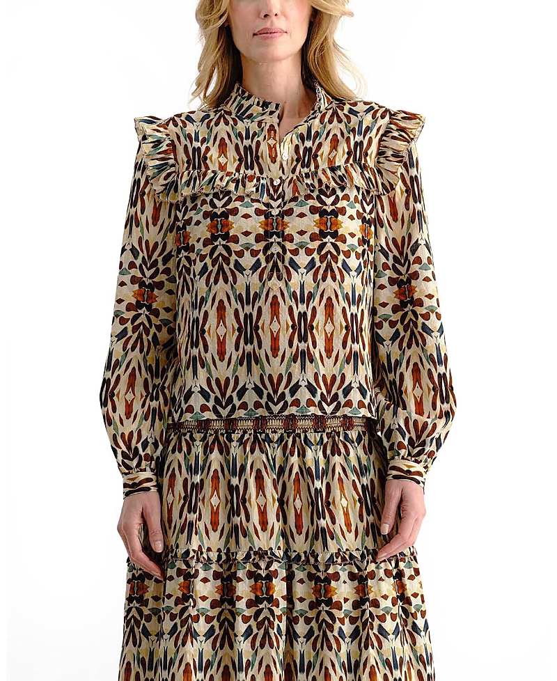 Cartolina Piper Printed Top
