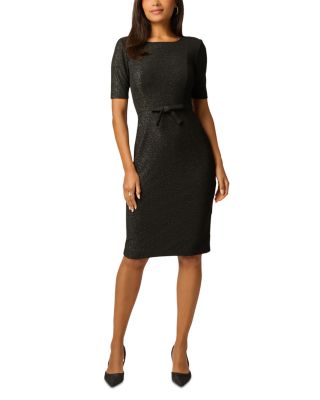 Bow Trim Sheath Dress