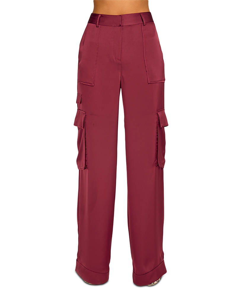 Ramy Brook Hannah Satin Cargo Pants
