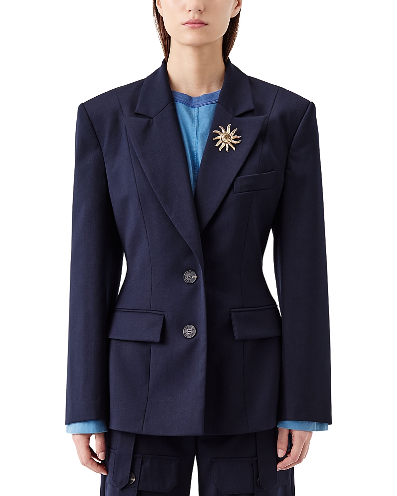 TRESSE Tailored Belted Sun Brooch Blazer