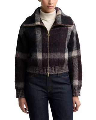 Carville Tartan Jacquard Bomber Jacket