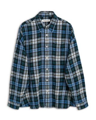 Slightly Box Woven Plaid Stable Shirt