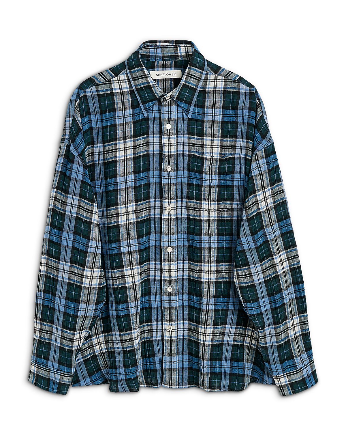 Sunflower Slightly Box Woven Plaid Stable Shirt