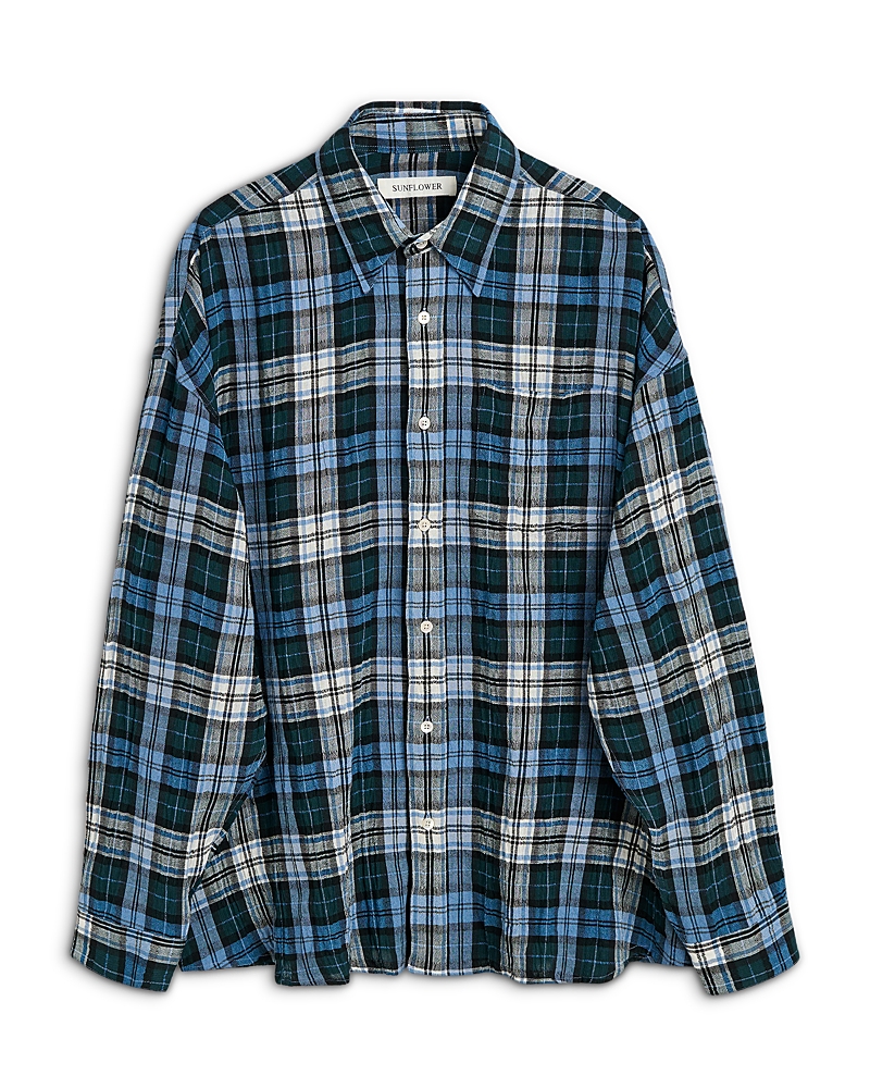 Sunflower Slightly Box Woven Plaid Stable Shirt