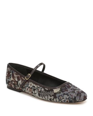 Women's Ellie Velvet Mary Jane Flats