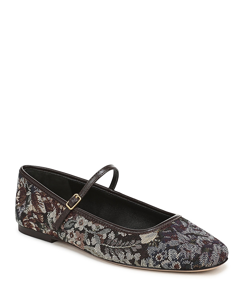 Veronica Beard Women's Ellie Velvet Mary Jane Flats