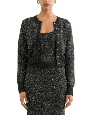 Mollie Sequin Crewneck Cardigan