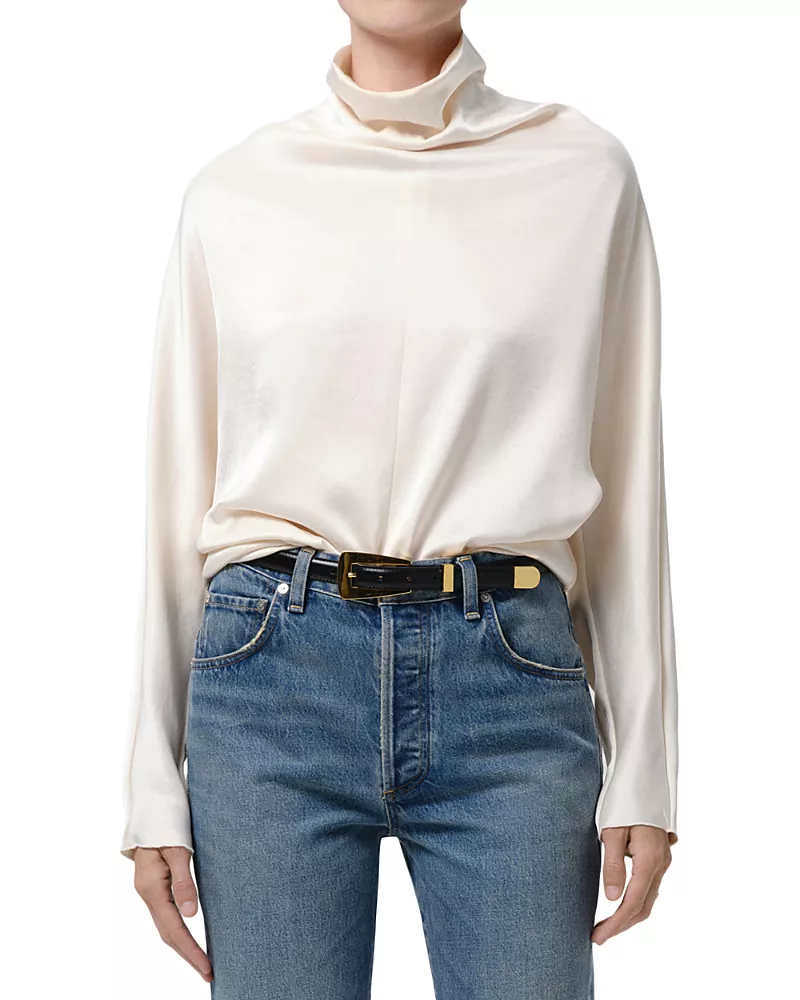 Citizens of Humanity Ilaria Draped Long Sleeve Top
