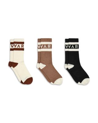 Spencer Logo Crew Socks, Pack of 3