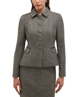 Daniella Wool Button Front Jacket