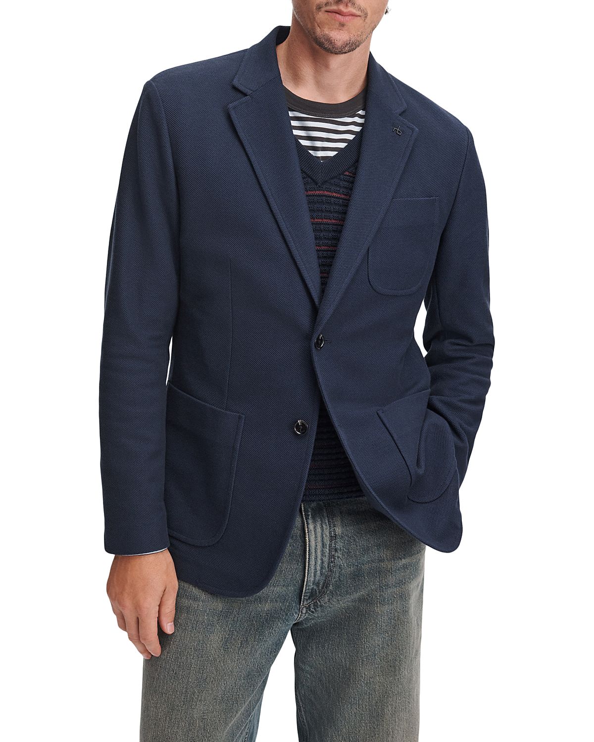 rag & bone Becker Cotton Knit Pique Sport Coat