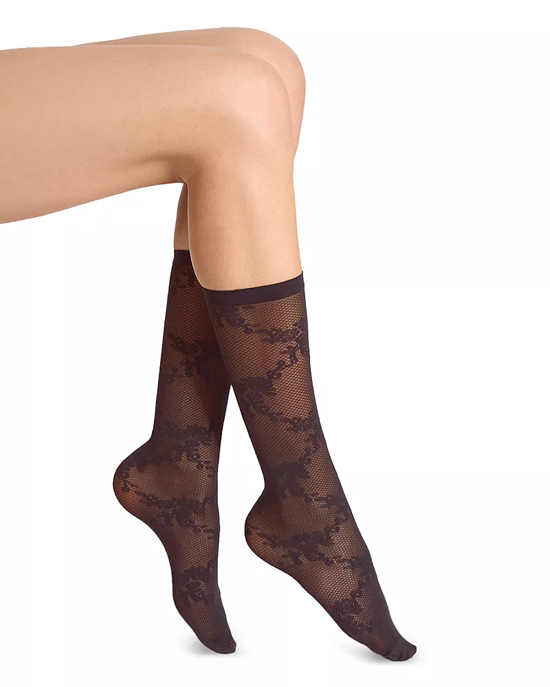 Wolford Floral Lace Socks