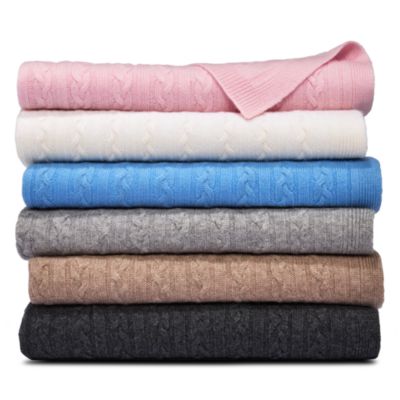 Cashmere & Wool Throw Blanket - Exclusive 