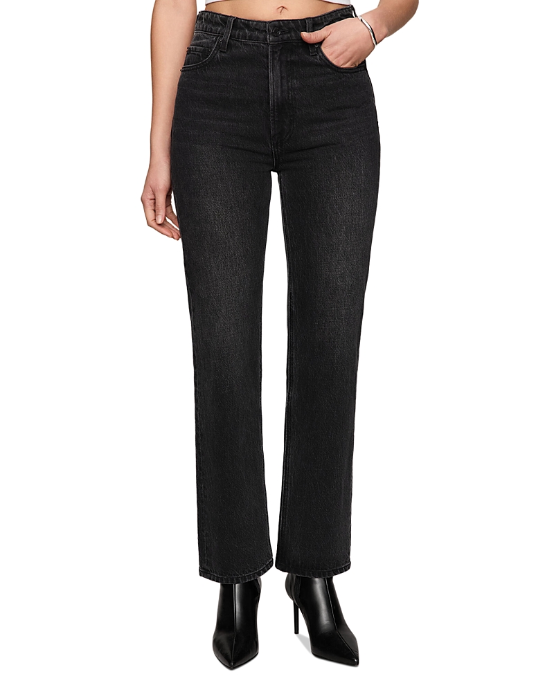 Z Supply The Muse High Rise Straight Jeans In Nocturne