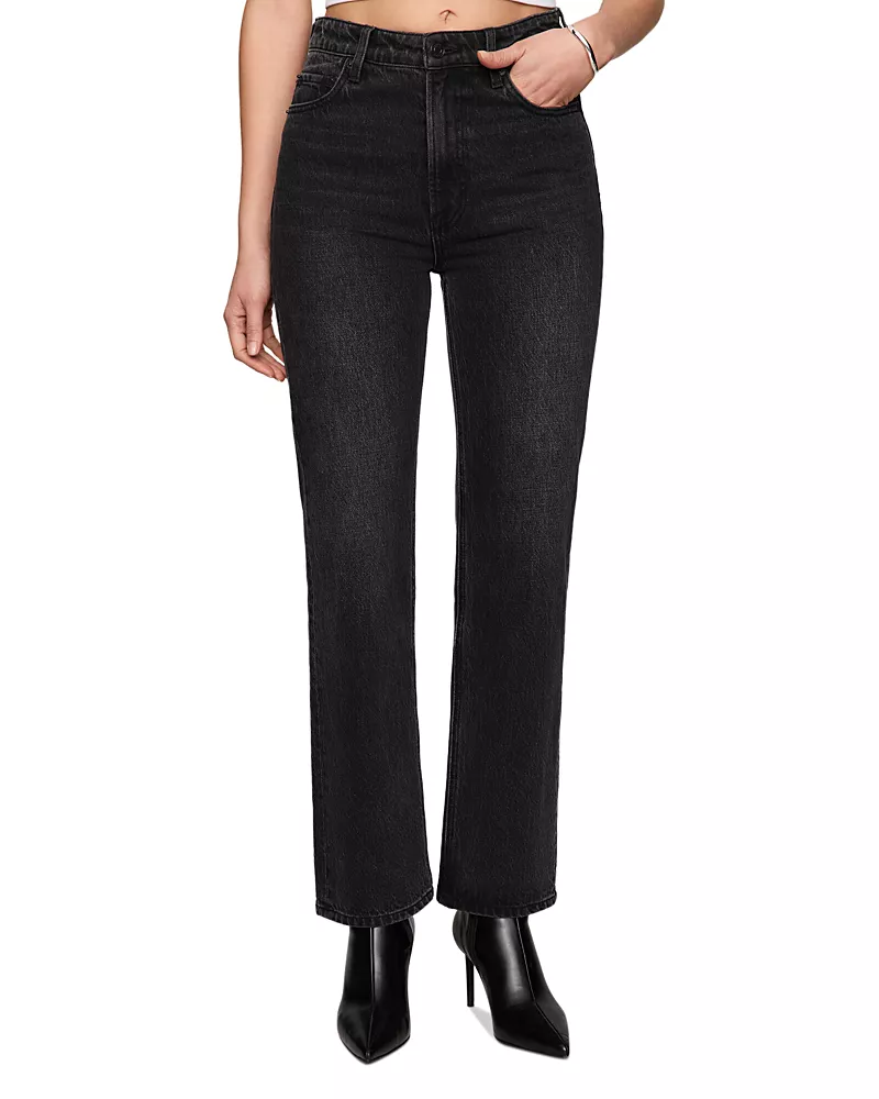 Z Supply The Muse High Rise Straight Jeans in Nocturne