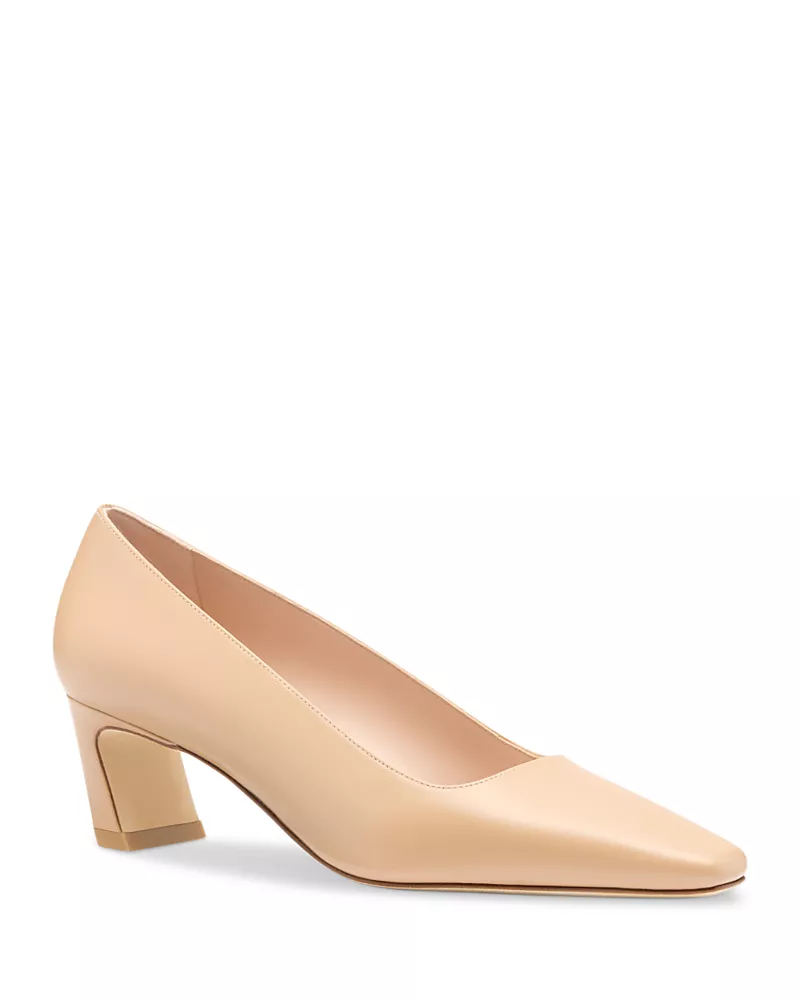 Stuart Weitzman Women's Stassi 50 Leather Pumps