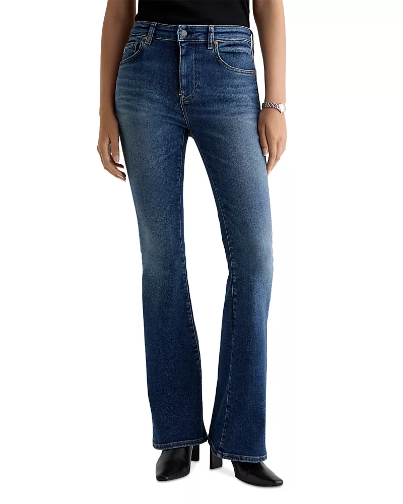 Ag Farrah High Rise Bootcut Jeans in 14 Years Bluegrass