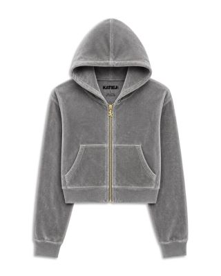 Girls' Tween Jade Velour Zip Up Hoodie - Big Kid