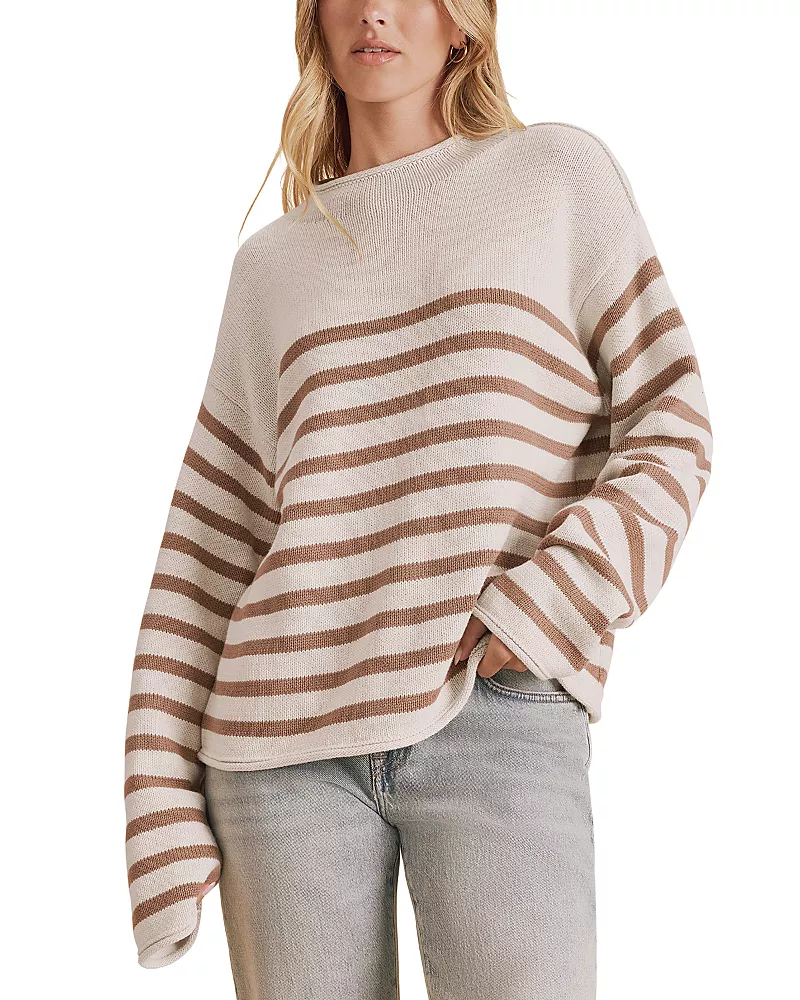 Splendid Elsie Printed Roll Neck Sweater