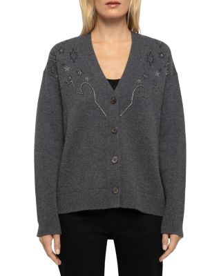 Mikyz Cashmere Embellished Cardigan