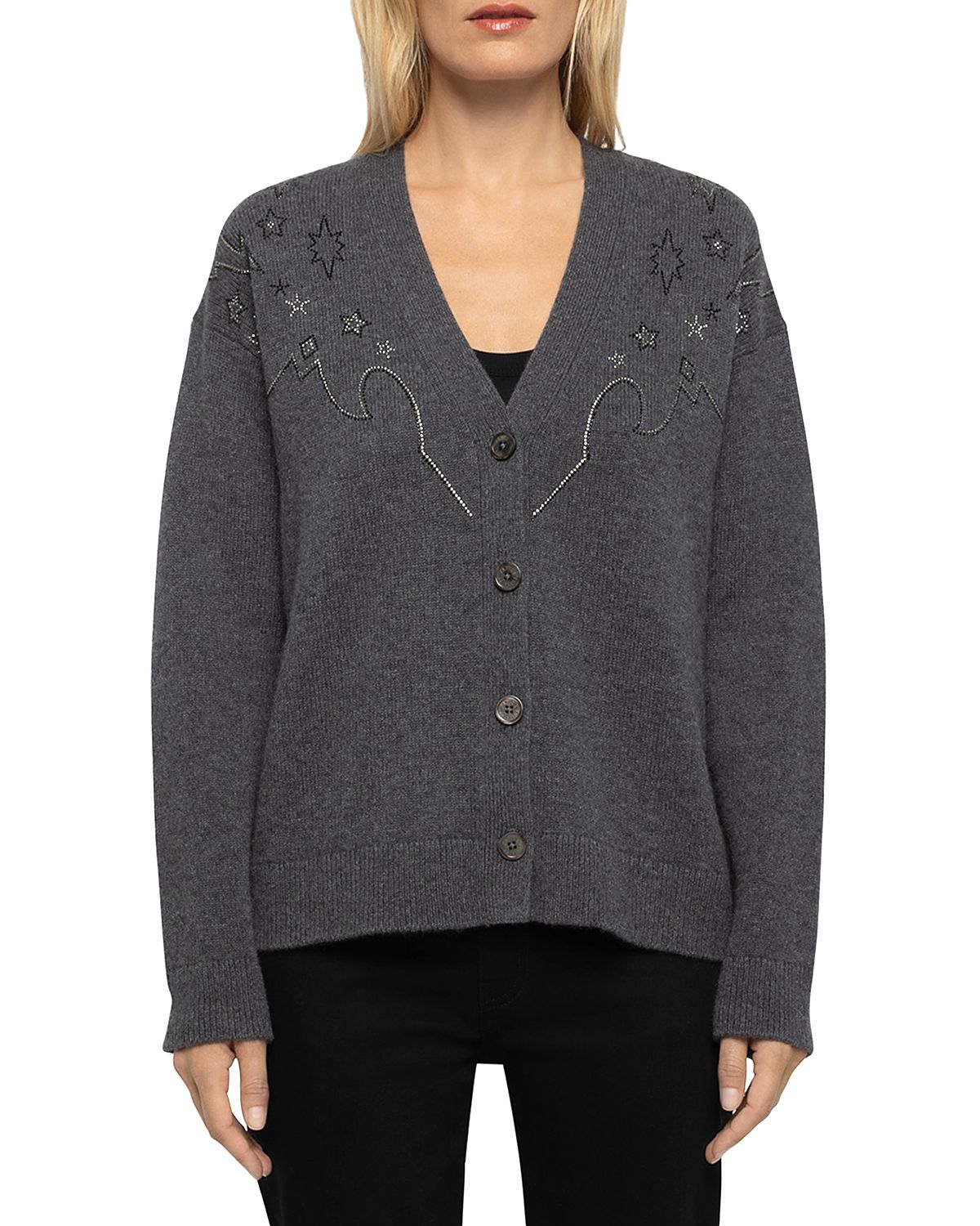 Zadig & Voltaire Mikyz Cashmere Embellished Cardigan