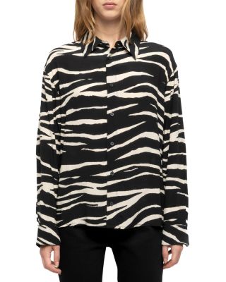 Zadig & Voltaire Tyrica Zebra Print Shirt