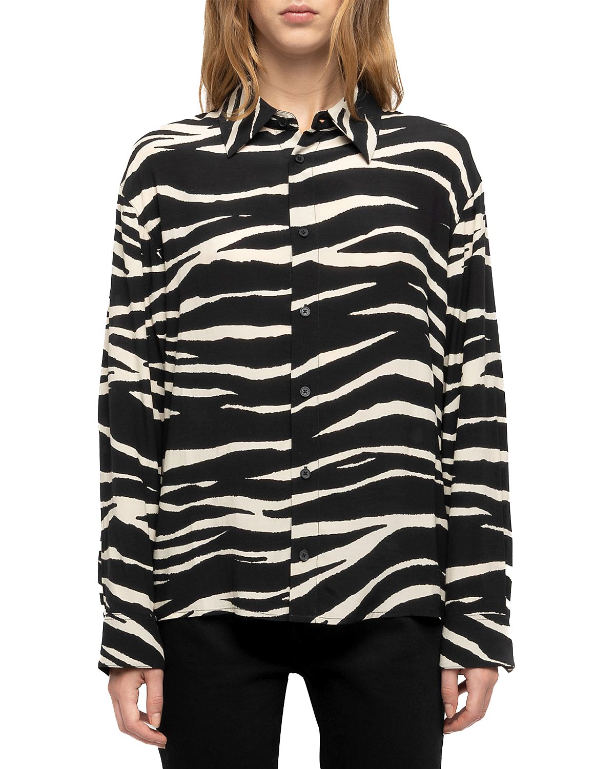 Zadig & Voltaire Tyrica Zebra Print Shirt