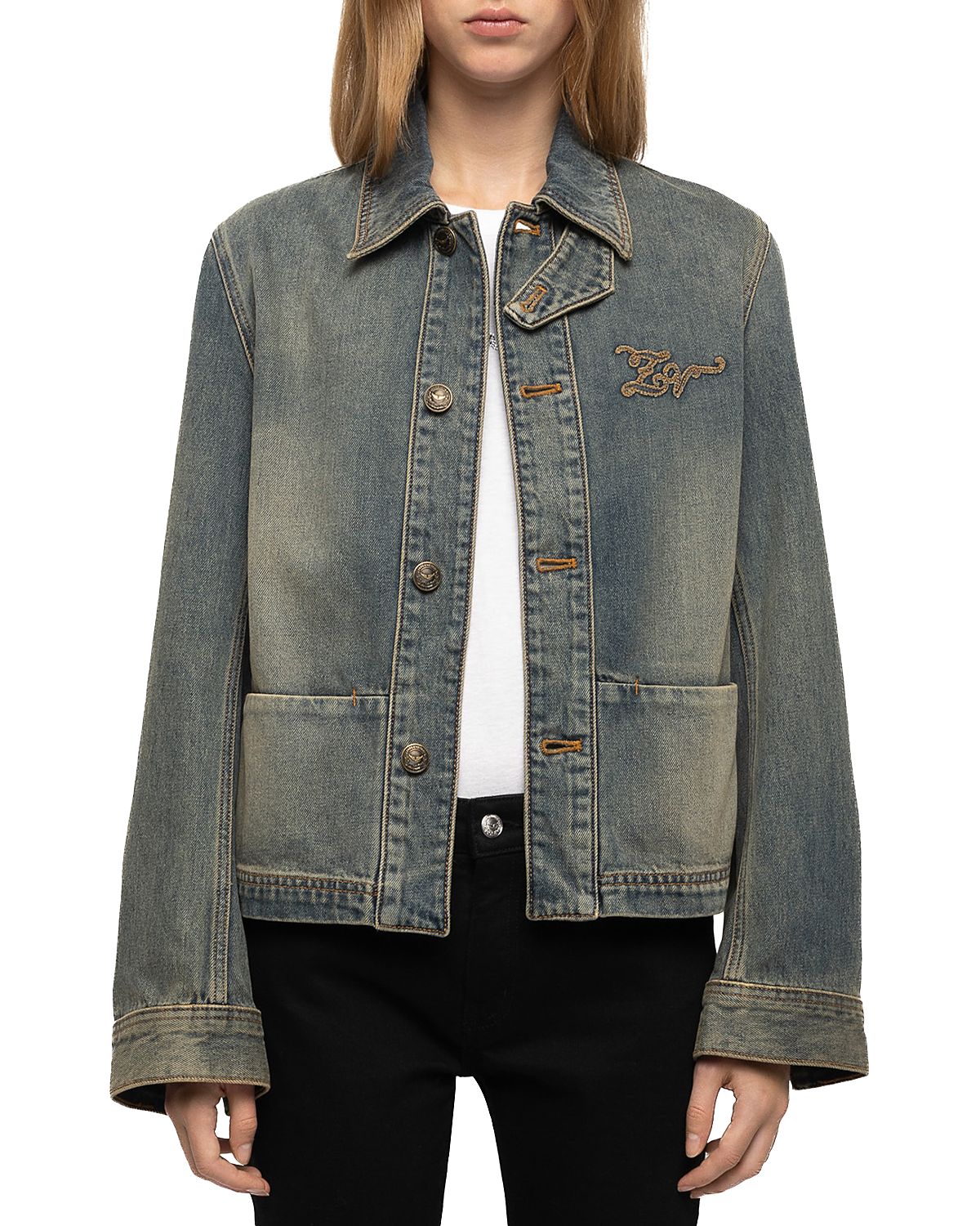 Zadig & Voltaire Lessa Cotton Denim Jacket