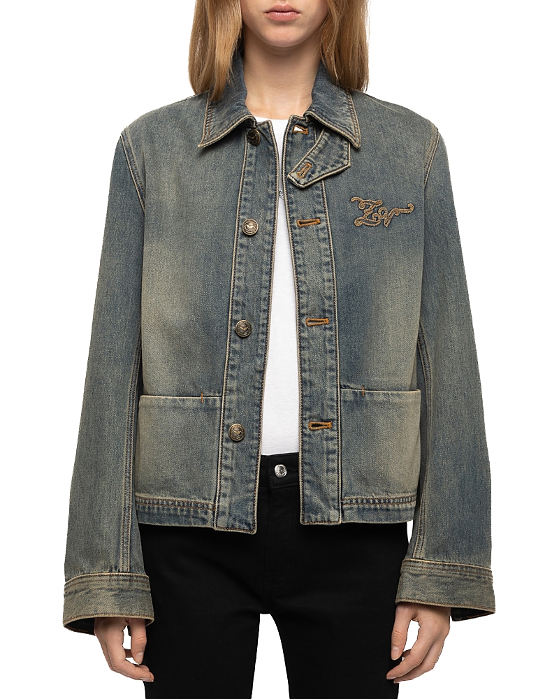 Zadig & Voltaire Lessa Cotton Denim Jacket