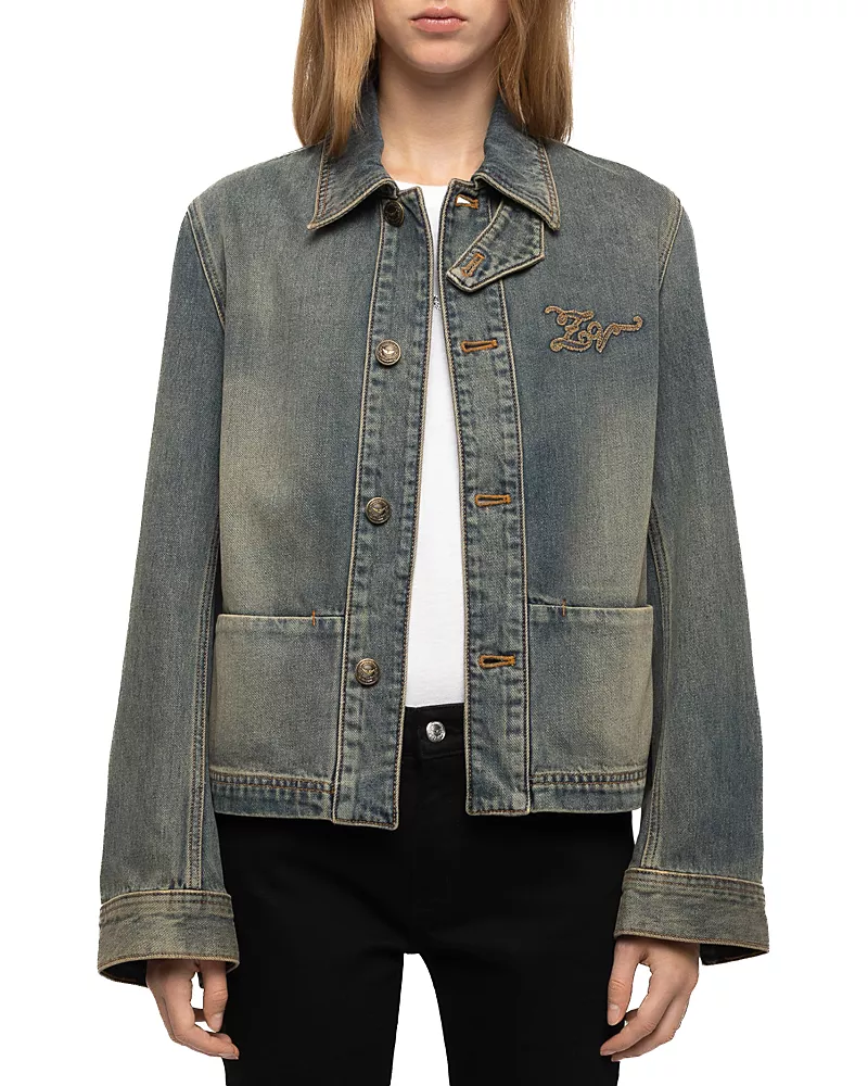 Zadig & Voltaire Lessa Cotton Denim Jacket