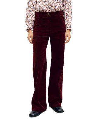 Mag Cotton Stretch Midi Rise Corduroy Pants
