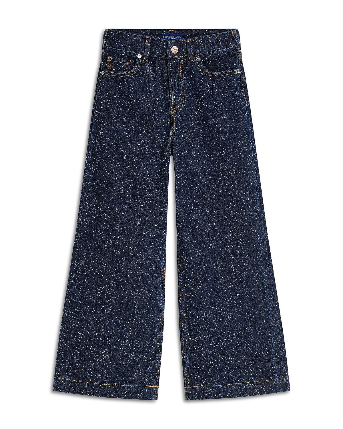 Scotch & Soda Girls' The Wave Cotton Wide Leg Jeans - Little Kid