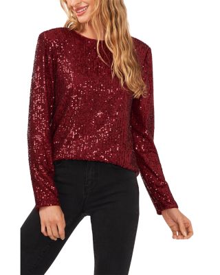 Sequin Long Sleeve Top