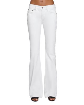 Eb Denim Maria Mid Rise Slim Bootcut Jeans In White