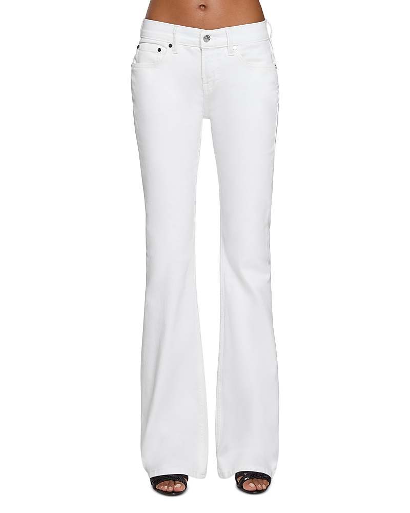Eb Denim Maria Mid Rise Slim Bootcut Jeans In White