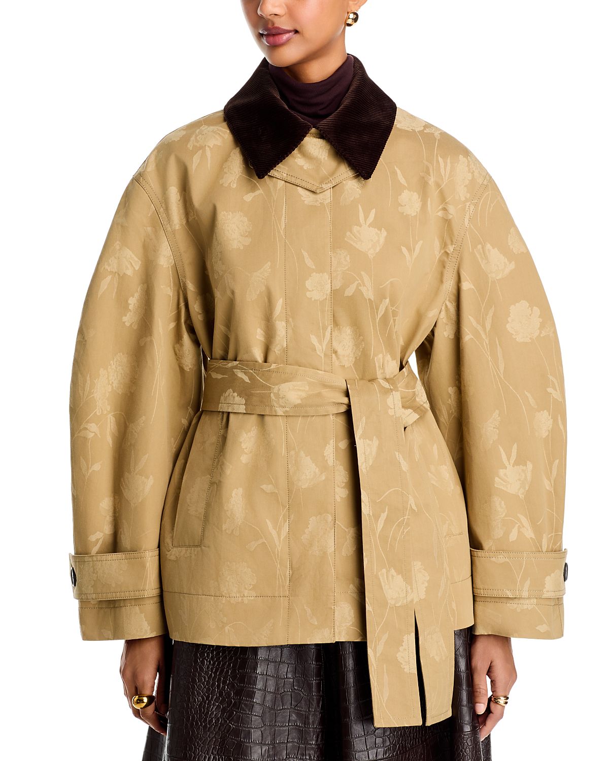 Erdem Poppy Cotton Jacquard Over