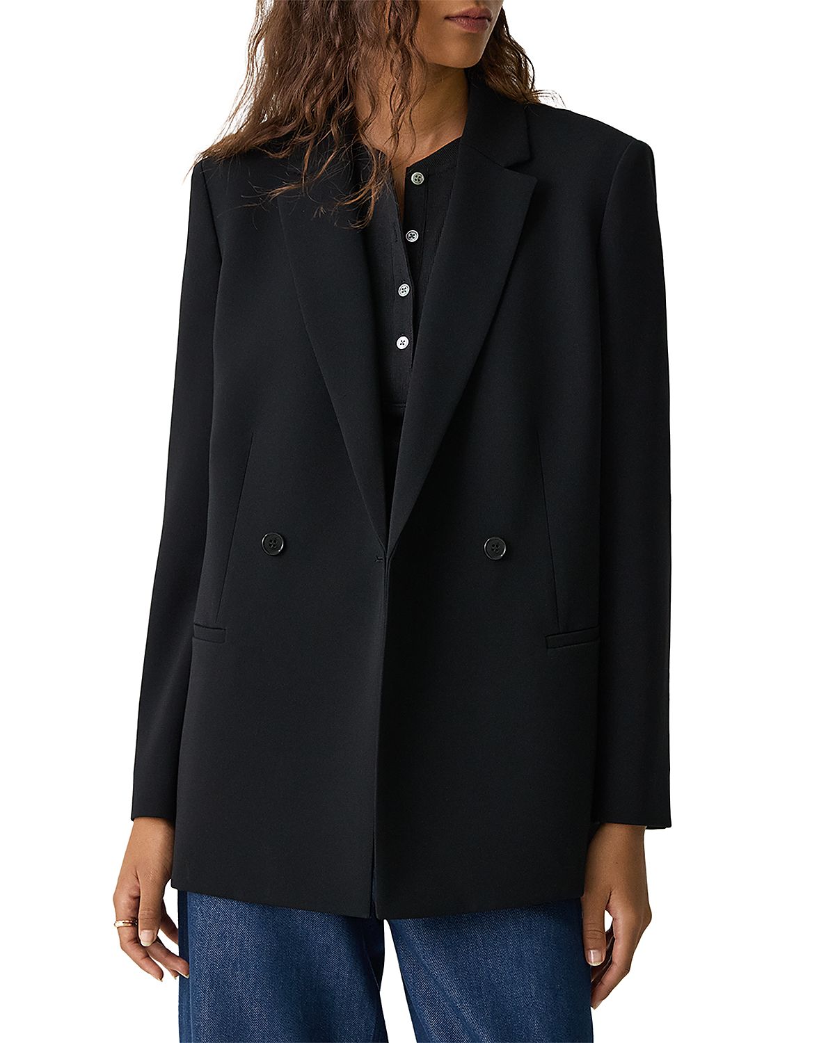 Theory Relaxed Fit Double Breasted Jacket