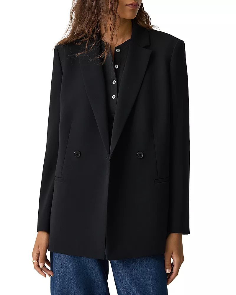 Theory Relaxed Fit Double Breasted Jacket
