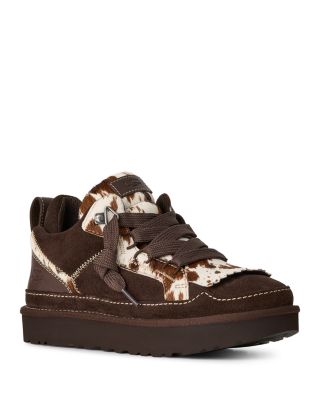 Women's Lowmel Western Suede & Calf Hair Sneakers