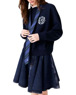 Ticroque Ruffle Trim Sweatshirt