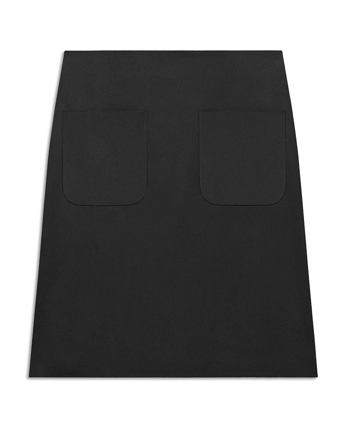 Courreges Satin Two Pocket Pencil Skirt