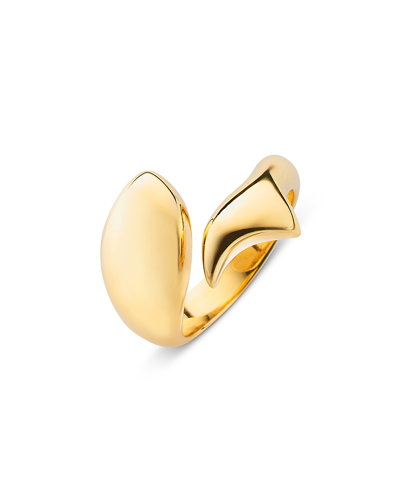 Monica Rich Kosann 18K Yellow Gold Perseverance Sculptural Fish Ring · OS