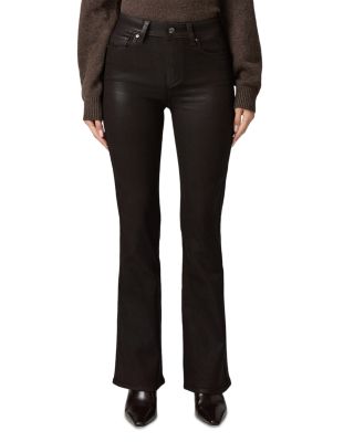 Laurel Canyon High Rise Bootcut Jeans in Chicory Coffee Luxe Coated