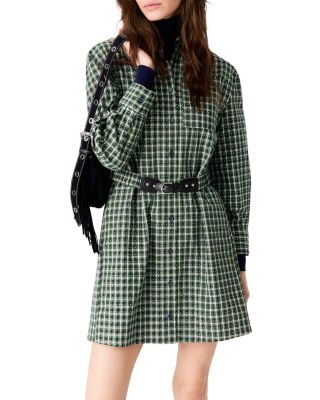 Recheck Cotton Embellished Shirt Dress
